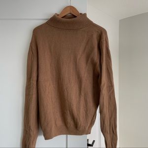 100% baby alpaca! Tan sweater